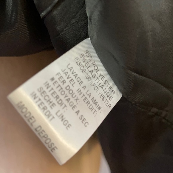 Vera & Lucy 1/2 Pinstripe 1/2 Solid Wrap Front Blazer NWT - Picture 11 of 16